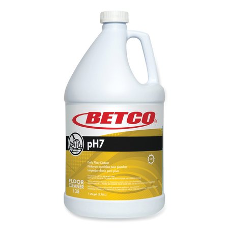 pH7 Floor Cleaner, Lemon Scent, 1 gal Bottle, 4PK -  BETCO, 1380400CT